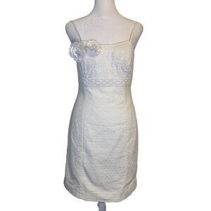 Lilly Pulitzer Liz white eyelet mini dress size 0 NWT